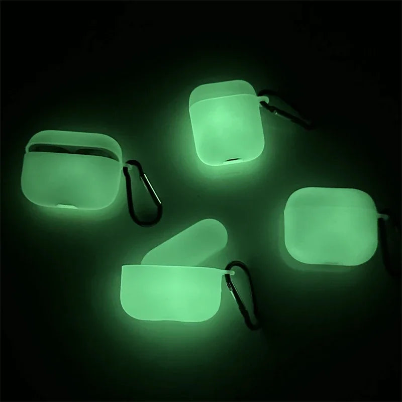 Night Luminous Silicone Soft Earphone Case